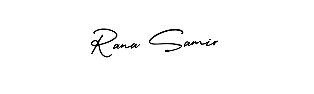 Best and Professional Signature Style for Rana Samir. AmerikaSignatureDemo-Regular Best Signature Style Collection. Rana Samir signature style 3 images and pictures png