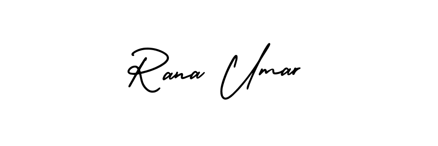 Make a short Rana Umar signature style. Manage your documents anywhere anytime using AmerikaSignatureDemo-Regular. Create and add eSignatures, submit forms, share and send files easily. Rana Umar signature style 3 images and pictures png