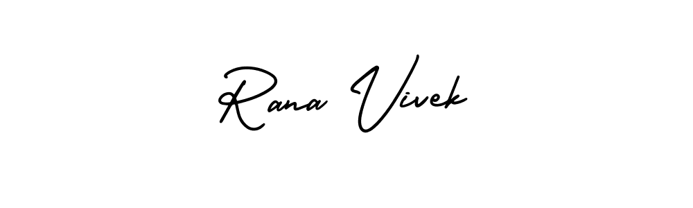 Best and Professional Signature Style for Rana Vivek. AmerikaSignatureDemo-Regular Best Signature Style Collection. Rana Vivek signature style 3 images and pictures png