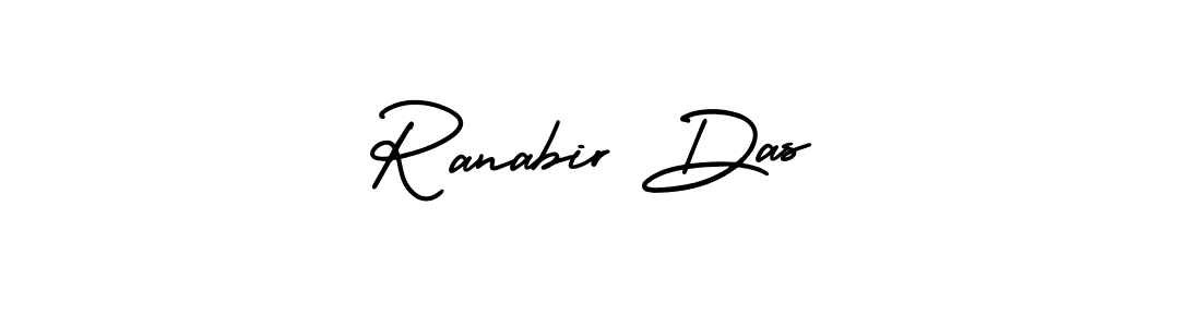 How to make Ranabir Das name signature. Use AmerikaSignatureDemo-Regular style for creating short signs online. This is the latest handwritten sign. Ranabir Das signature style 3 images and pictures png