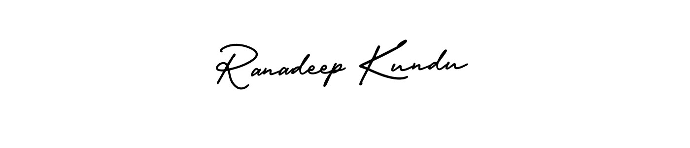 Design your own signature with our free online signature maker. With this signature software, you can create a handwritten (AmerikaSignatureDemo-Regular) signature for name Ranadeep Kundu. Ranadeep Kundu signature style 3 images and pictures png