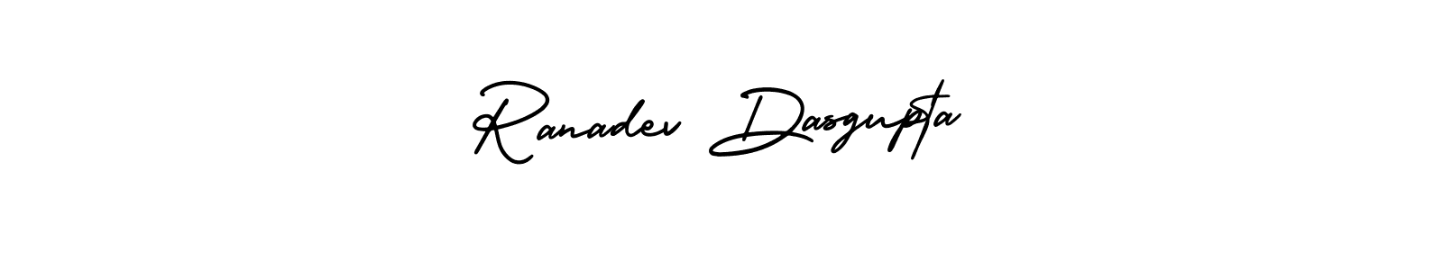 How to make Ranadev Dasgupta name signature. Use AmerikaSignatureDemo-Regular style for creating short signs online. This is the latest handwritten sign. Ranadev Dasgupta signature style 3 images and pictures png