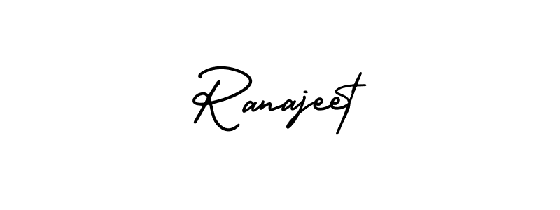 This is the best signature style for the Ranajeet name. Also you like these signature font (AmerikaSignatureDemo-Regular). Mix name signature. Ranajeet signature style 3 images and pictures png