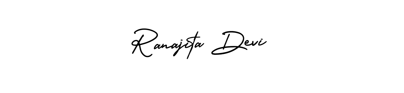 This is the best signature style for the Ranajita Devi name. Also you like these signature font (AmerikaSignatureDemo-Regular). Mix name signature. Ranajita Devi signature style 3 images and pictures png