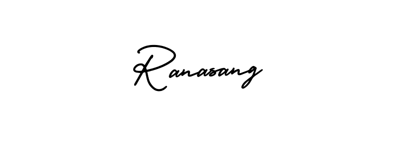 How to make Ranasang signature? AmerikaSignatureDemo-Regular is a professional autograph style. Create handwritten signature for Ranasang name. Ranasang signature style 3 images and pictures png