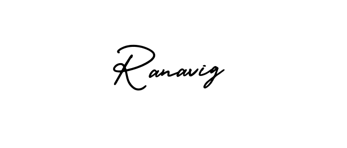 Make a beautiful signature design for name Ranavig. With this signature (AmerikaSignatureDemo-Regular) style, you can create a handwritten signature for free. Ranavig signature style 3 images and pictures png