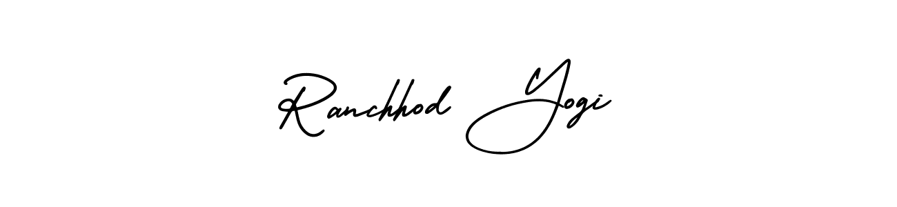 How to Draw Ranchhod Yogi signature style? AmerikaSignatureDemo-Regular is a latest design signature styles for name Ranchhod Yogi. Ranchhod Yogi signature style 3 images and pictures png