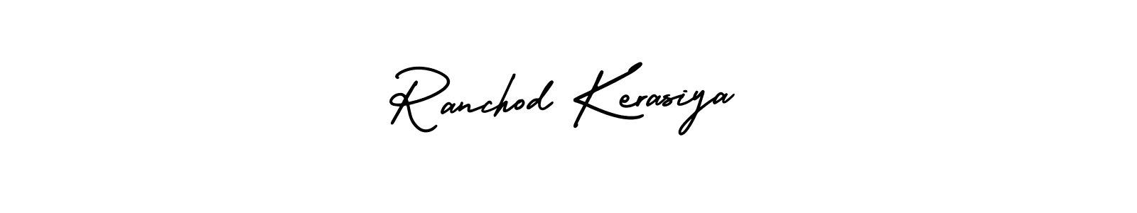How to make Ranchod Kerasiya signature? AmerikaSignatureDemo-Regular is a professional autograph style. Create handwritten signature for Ranchod Kerasiya name. Ranchod Kerasiya signature style 3 images and pictures png