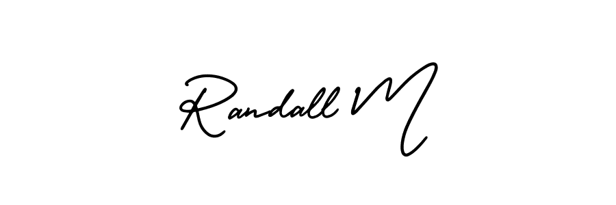 Also we have Randall M name is the best signature style. Create professional handwritten signature collection using AmerikaSignatureDemo-Regular autograph style. Randall M signature style 3 images and pictures png