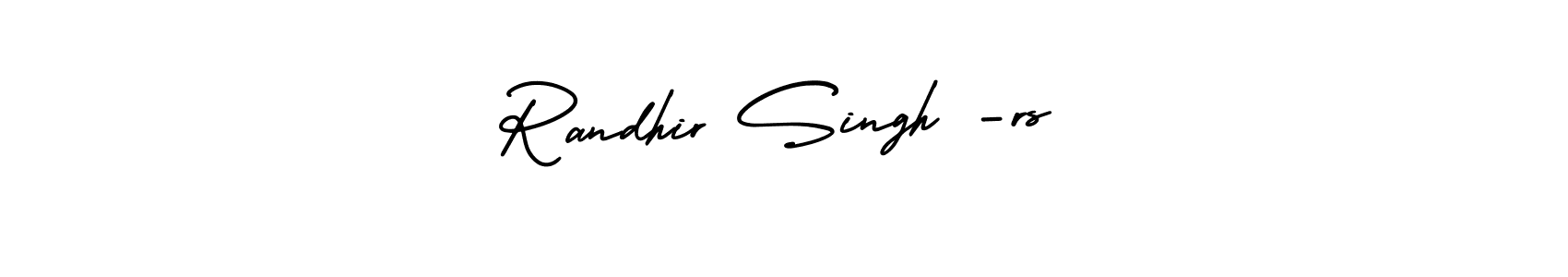 Make a short Randhir Singh -rs signature style. Manage your documents anywhere anytime using AmerikaSignatureDemo-Regular. Create and add eSignatures, submit forms, share and send files easily. Randhir Singh -rs signature style 3 images and pictures png