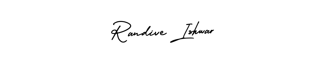 Similarly AmerikaSignatureDemo-Regular is the best handwritten signature design. Signature creator online .You can use it as an online autograph creator for name Randive Ishwar. Randive Ishwar signature style 3 images and pictures png