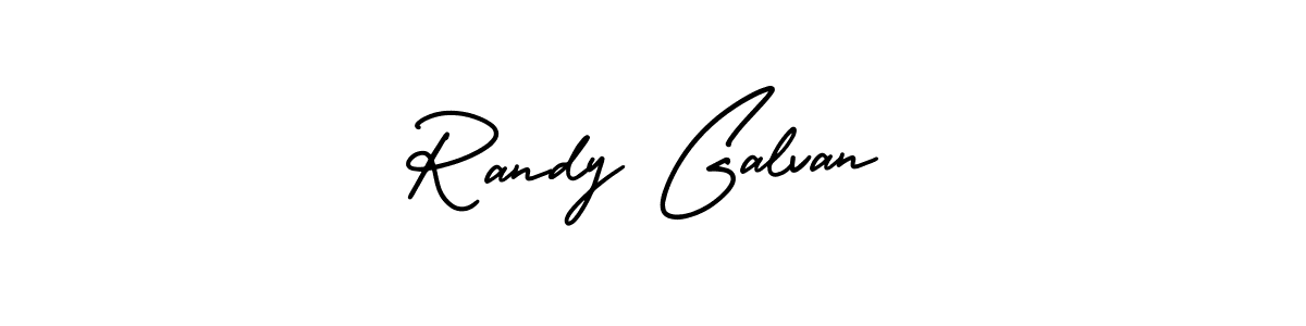 Randy Galvan stylish signature style. Best Handwritten Sign (AmerikaSignatureDemo-Regular) for my name. Handwritten Signature Collection Ideas for my name Randy Galvan. Randy Galvan signature style 3 images and pictures png