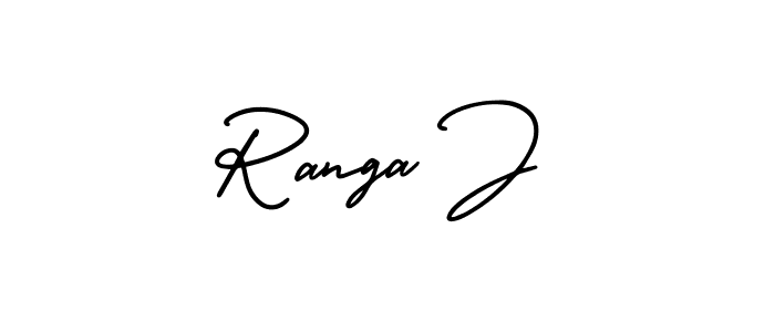 Make a beautiful signature design for name Ranga J. Use this online signature maker to create a handwritten signature for free. Ranga J signature style 3 images and pictures png