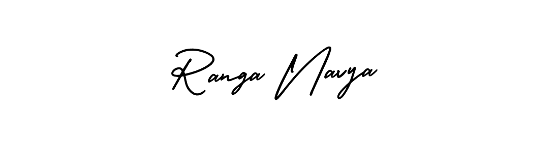 AmerikaSignatureDemo-Regular is a professional signature style that is perfect for those who want to add a touch of class to their signature. It is also a great choice for those who want to make their signature more unique. Get Ranga Navya name to fancy signature for free. Ranga Navya signature style 3 images and pictures png