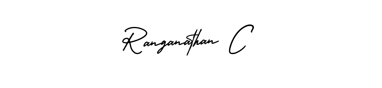 Create a beautiful signature design for name Ranganathan C. With this signature (AmerikaSignatureDemo-Regular) fonts, you can make a handwritten signature for free. Ranganathan C signature style 3 images and pictures png