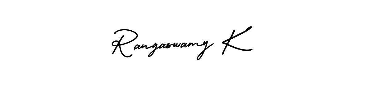 Also You can easily find your signature by using the search form. We will create Rangaswamy K name handwritten signature images for you free of cost using AmerikaSignatureDemo-Regular sign style. Rangaswamy K signature style 3 images and pictures png