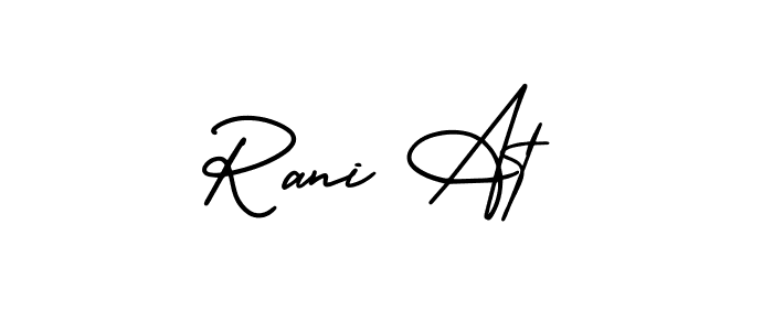 You can use this online signature creator to create a handwritten signature for the name Rani At. This is the best online autograph maker. Rani At signature style 3 images and pictures png