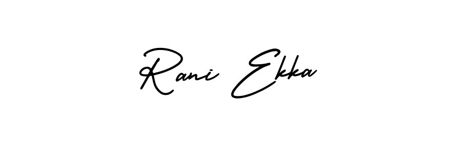 Design your own signature with our free online signature maker. With this signature software, you can create a handwritten (AmerikaSignatureDemo-Regular) signature for name Rani Ekka. Rani Ekka signature style 3 images and pictures png