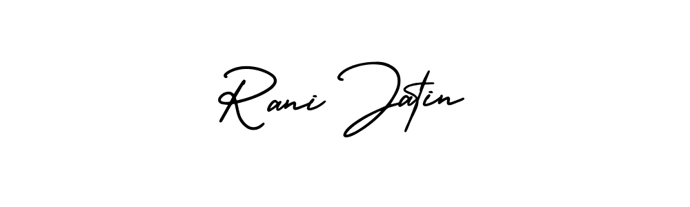 Best and Professional Signature Style for Rani Jatin. AmerikaSignatureDemo-Regular Best Signature Style Collection. Rani Jatin signature style 3 images and pictures png