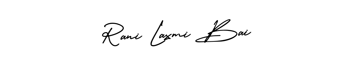 How to make Rani Laxmi Bai name signature. Use AmerikaSignatureDemo-Regular style for creating short signs online. This is the latest handwritten sign. Rani Laxmi Bai signature style 3 images and pictures png