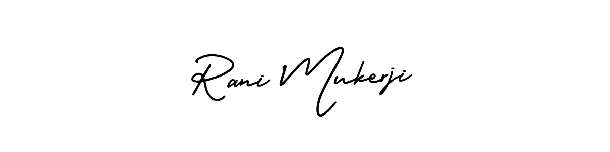 Rani Mukerji stylish signature style. Best Handwritten Sign (AmerikaSignatureDemo-Regular) for my name. Handwritten Signature Collection Ideas for my name Rani Mukerji. Rani Mukerji signature style 3 images and pictures png
