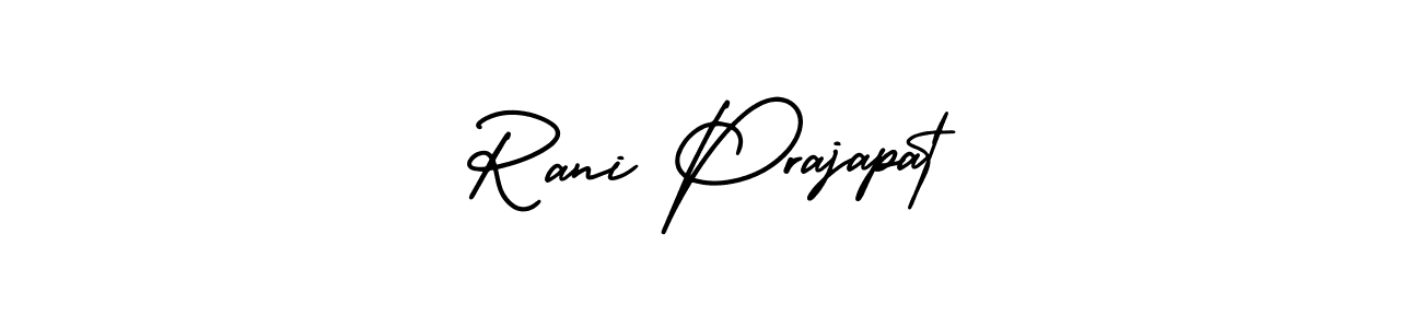How to Draw Rani Prajapat signature style? AmerikaSignatureDemo-Regular is a latest design signature styles for name Rani Prajapat. Rani Prajapat signature style 3 images and pictures png