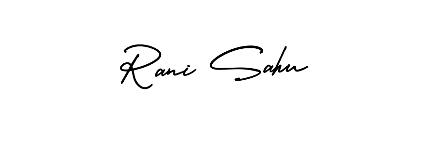 Use a signature maker to create a handwritten signature online. With this signature software, you can design (AmerikaSignatureDemo-Regular) your own signature for name Rani Sahu. Rani Sahu signature style 3 images and pictures png