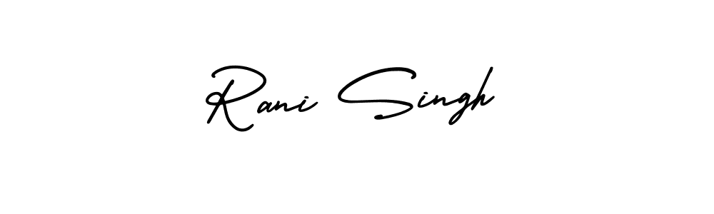 Rani Singh stylish signature style. Best Handwritten Sign (AmerikaSignatureDemo-Regular) for my name. Handwritten Signature Collection Ideas for my name Rani Singh. Rani Singh signature style 3 images and pictures png