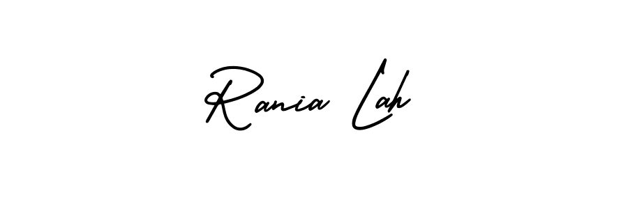 Make a beautiful signature design for name Rania Lah. With this signature (AmerikaSignatureDemo-Regular) style, you can create a handwritten signature for free. Rania Lah signature style 3 images and pictures png