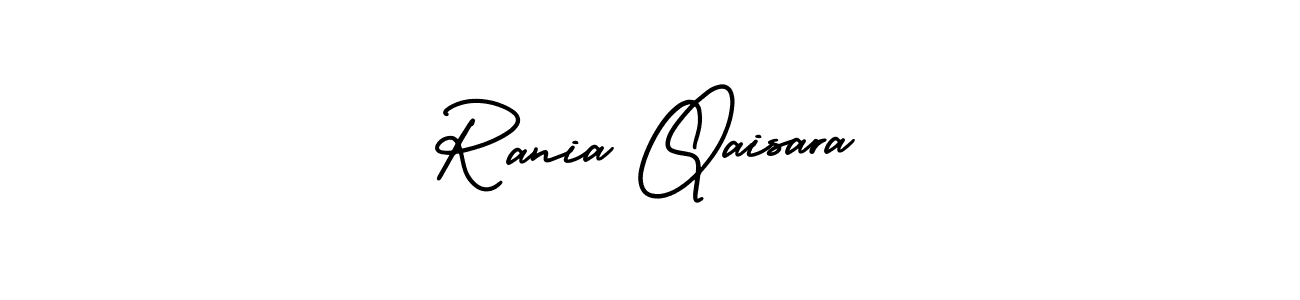 Rania Qaisara stylish signature style. Best Handwritten Sign (AmerikaSignatureDemo-Regular) for my name. Handwritten Signature Collection Ideas for my name Rania Qaisara. Rania Qaisara signature style 3 images and pictures png