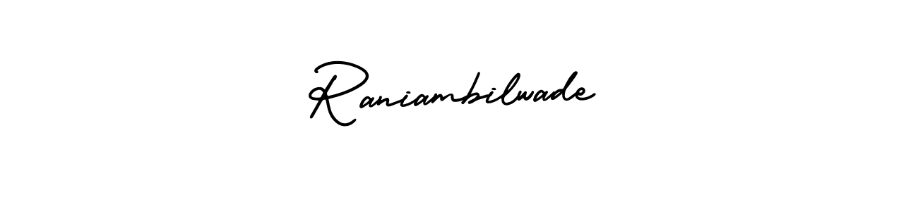 Make a beautiful signature design for name Raniambilwade. Use this online signature maker to create a handwritten signature for free. Raniambilwade signature style 3 images and pictures png