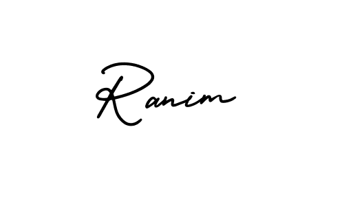 It looks lik you need a new signature style for name Ranim. Design unique handwritten (AmerikaSignatureDemo-Regular) signature with our free signature maker in just a few clicks. Ranim signature style 3 images and pictures png