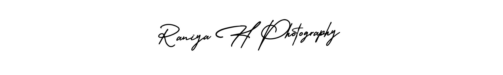 Make a beautiful signature design for name Raniya H Photography. With this signature (AmerikaSignatureDemo-Regular) style, you can create a handwritten signature for free. Raniya H Photography signature style 3 images and pictures png
