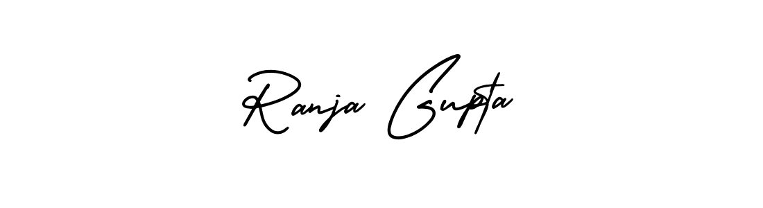 Design your own signature with our free online signature maker. With this signature software, you can create a handwritten (AmerikaSignatureDemo-Regular) signature for name Ranja Gupta. Ranja Gupta signature style 3 images and pictures png