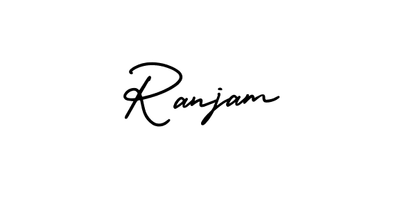 Once you've used our free online signature maker to create your best signature AmerikaSignatureDemo-Regular style, it's time to enjoy all of the benefits that Ranjam name signing documents. Ranjam signature style 3 images and pictures png