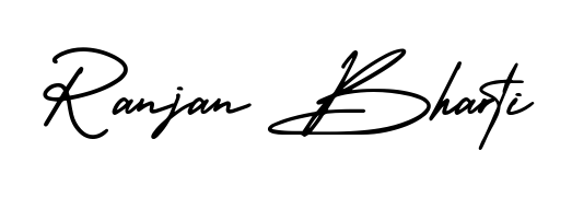 Use a signature maker to create a handwritten signature online. With this signature software, you can design (AmerikaSignatureDemo-Regular) your own signature for name Ranjan Bharti. Ranjan Bharti signature style 3 images and pictures png