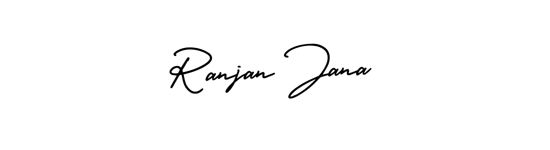 if you are searching for the best signature style for your name Ranjan Jana. so please give up your signature search. here we have designed multiple signature styles  using AmerikaSignatureDemo-Regular. Ranjan Jana signature style 3 images and pictures png