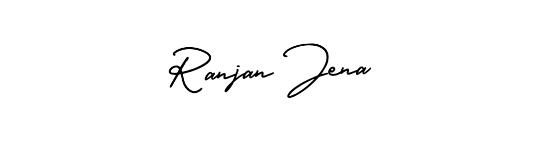 Create a beautiful signature design for name Ranjan Jena. With this signature (AmerikaSignatureDemo-Regular) fonts, you can make a handwritten signature for free. Ranjan Jena signature style 3 images and pictures png