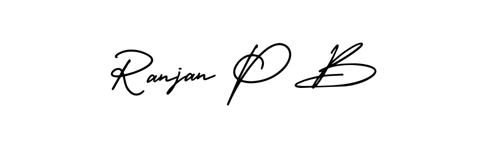 How to Draw Ranjan P B signature style? AmerikaSignatureDemo-Regular is a latest design signature styles for name Ranjan P B. Ranjan P B signature style 3 images and pictures png