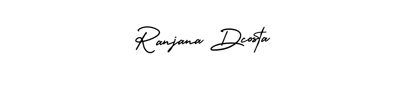 How to make Ranjana Dcosta signature? AmerikaSignatureDemo-Regular is a professional autograph style. Create handwritten signature for Ranjana Dcosta name. Ranjana Dcosta signature style 3 images and pictures png