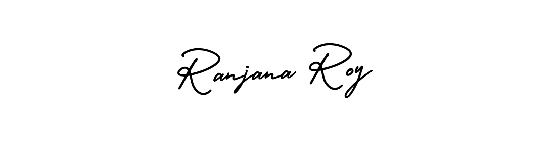 Ranjana Roy stylish signature style. Best Handwritten Sign (AmerikaSignatureDemo-Regular) for my name. Handwritten Signature Collection Ideas for my name Ranjana Roy. Ranjana Roy signature style 3 images and pictures png