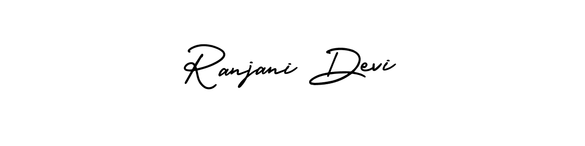 Make a beautiful signature design for name Ranjani Devi. With this signature (AmerikaSignatureDemo-Regular) style, you can create a handwritten signature for free. Ranjani Devi signature style 3 images and pictures png