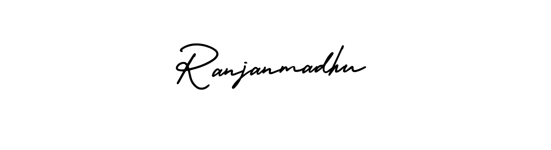 Use a signature maker to create a handwritten signature online. With this signature software, you can design (AmerikaSignatureDemo-Regular) your own signature for name Ranjanmadhu. Ranjanmadhu signature style 3 images and pictures png