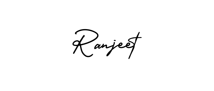This is the best signature style for the Ranjeet name. Also you like these signature font (AmerikaSignatureDemo-Regular). Mix name signature. Ranjeet signature style 3 images and pictures png