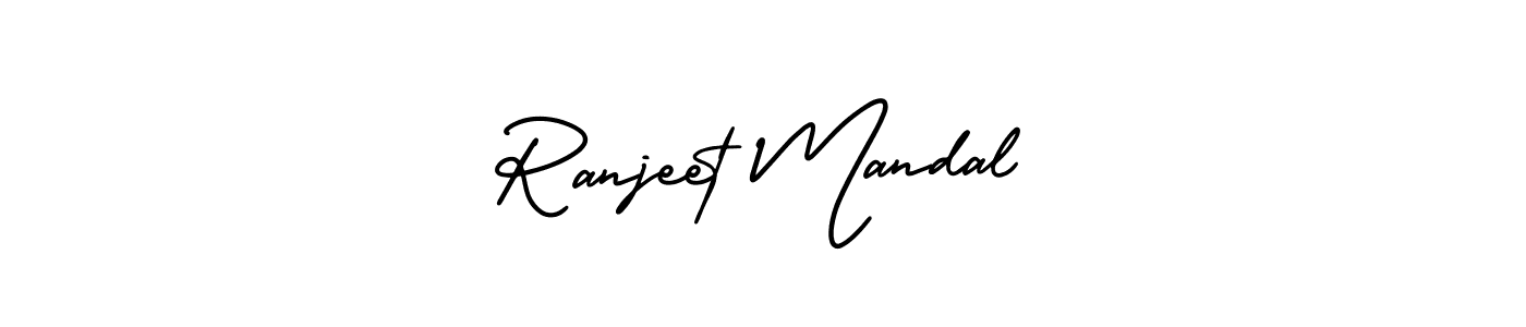 Design your own signature with our free online signature maker. With this signature software, you can create a handwritten (AmerikaSignatureDemo-Regular) signature for name Ranjeet Mandal. Ranjeet Mandal signature style 3 images and pictures png