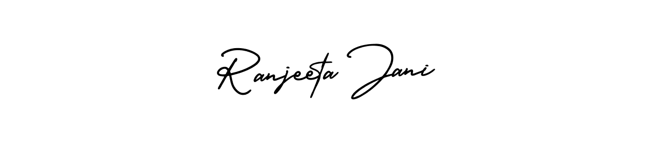 Make a beautiful signature design for name Ranjeeta Jani. With this signature (AmerikaSignatureDemo-Regular) style, you can create a handwritten signature for free. Ranjeeta Jani signature style 3 images and pictures png