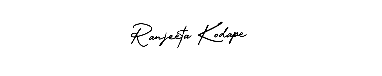 Create a beautiful signature design for name Ranjeeta Kodape. With this signature (AmerikaSignatureDemo-Regular) fonts, you can make a handwritten signature for free. Ranjeeta Kodape signature style 3 images and pictures png