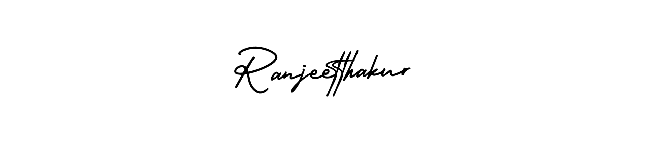 How to make Ranjeetthakur signature? AmerikaSignatureDemo-Regular is a professional autograph style. Create handwritten signature for Ranjeetthakur name. Ranjeetthakur signature style 3 images and pictures png