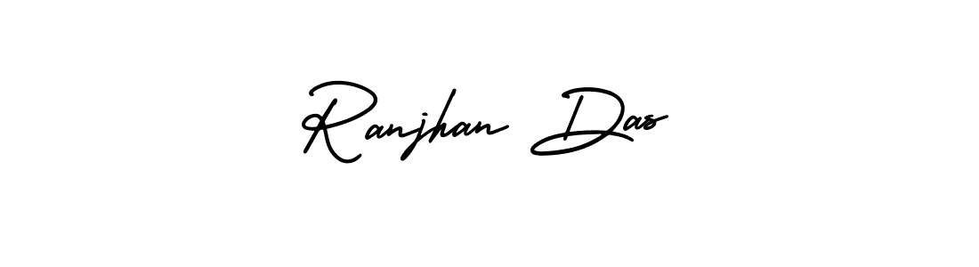 How to make Ranjhan Das name signature. Use AmerikaSignatureDemo-Regular style for creating short signs online. This is the latest handwritten sign. Ranjhan Das signature style 3 images and pictures png