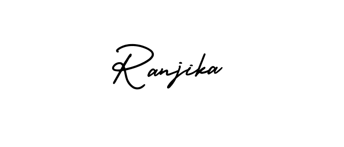 Also we have Ranjika name is the best signature style. Create professional handwritten signature collection using AmerikaSignatureDemo-Regular autograph style. Ranjika signature style 3 images and pictures png